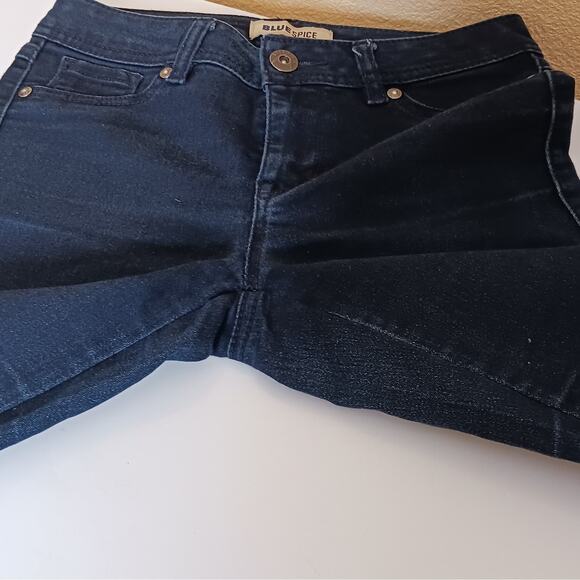 Blue Spice Jeans Womens 1 Blue Slim Low Rise Straight Jegging Denim Pants - Picture 11 of 12
